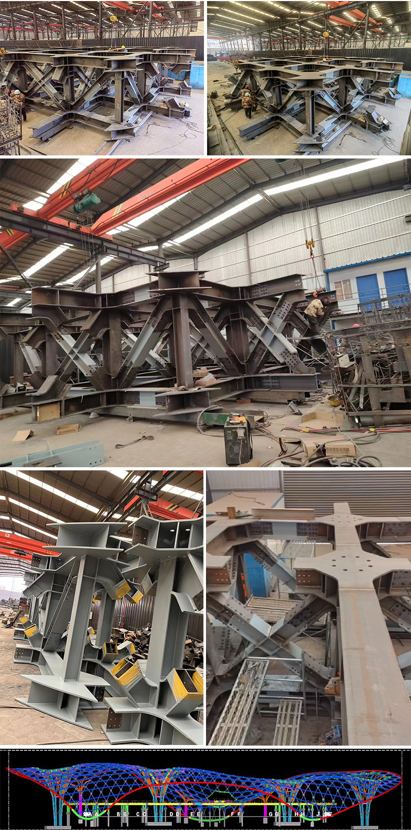 三峡恒基能脉瓜州70万千瓦“光热储能+”东吸热塔高台钢结构项目